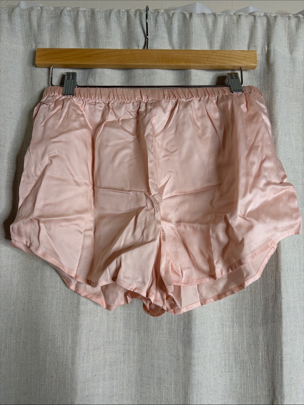 Silky Light Pink Lounge Shorts